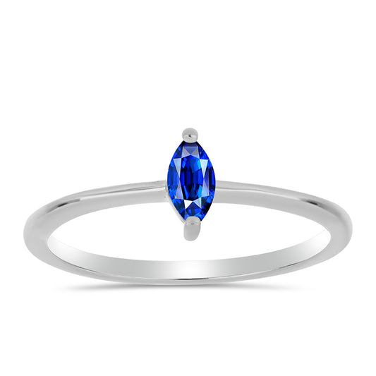 Ezüst Gyűrű Ausztrál Kék Zafírral