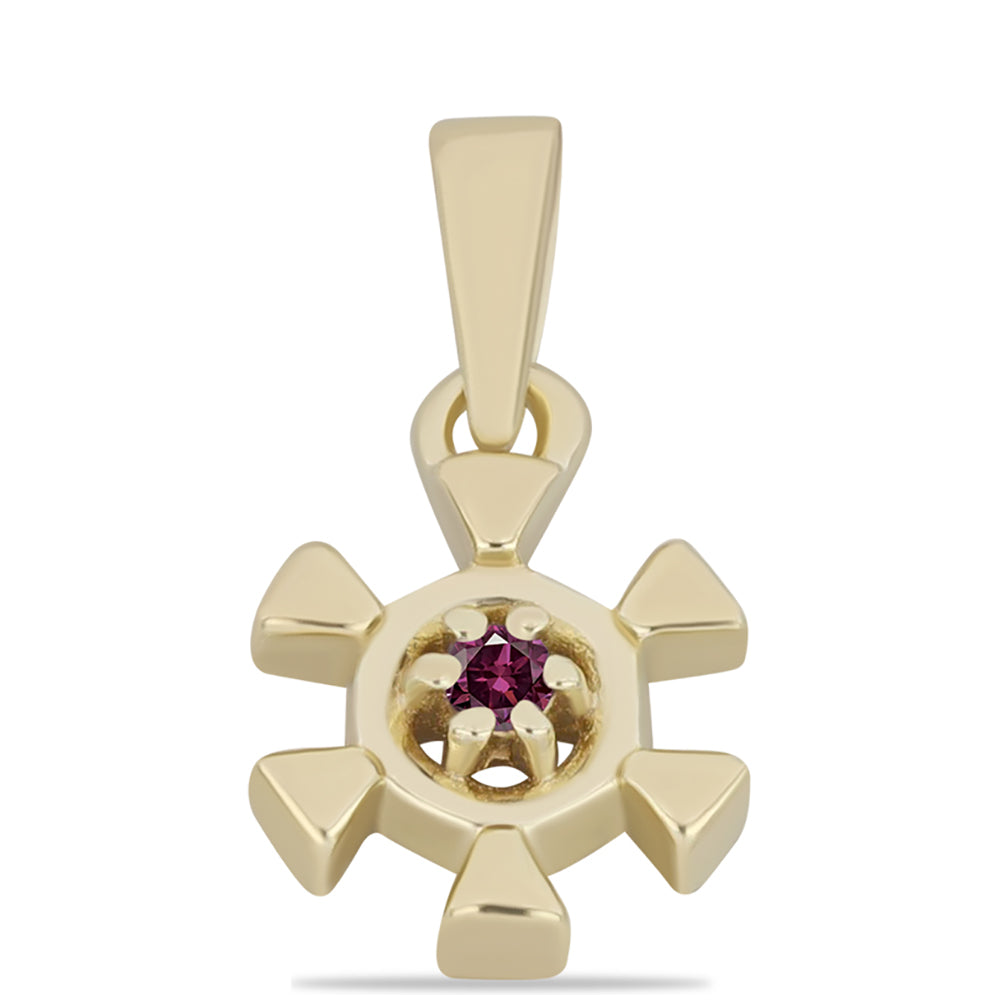 Arannyal Bevont Ezüst Medál Bíbor Gyémánttal 1 