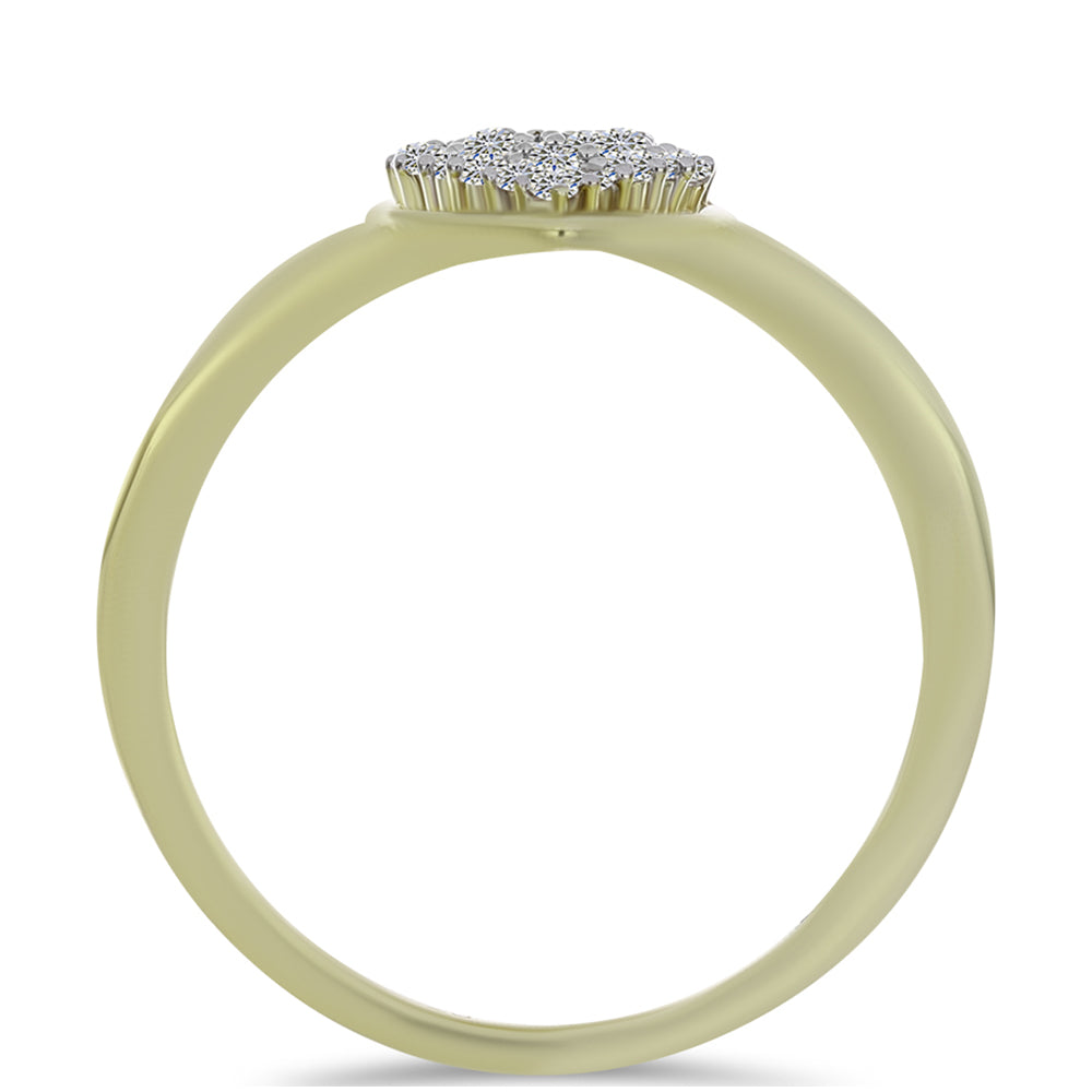 Arannyal Bevont Ezüst Szett Pezsgő Gyémánttal és Fehér Topázzal ( Fülbevaló+Gyűrű+Medál )