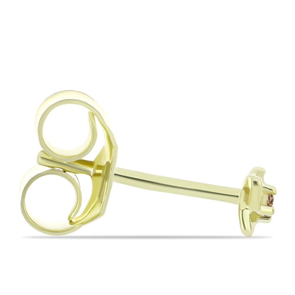 Arannyal Bevont Ezüst Fülbevaló Pezsgő Gyémánttal 2 