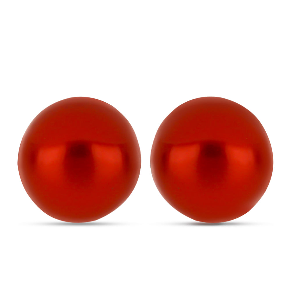 Nugget Szett Vörös Édesvízi Kagylógyönggyel ( Nyaklánc+Fülbevaló+Karkötő ) 3 