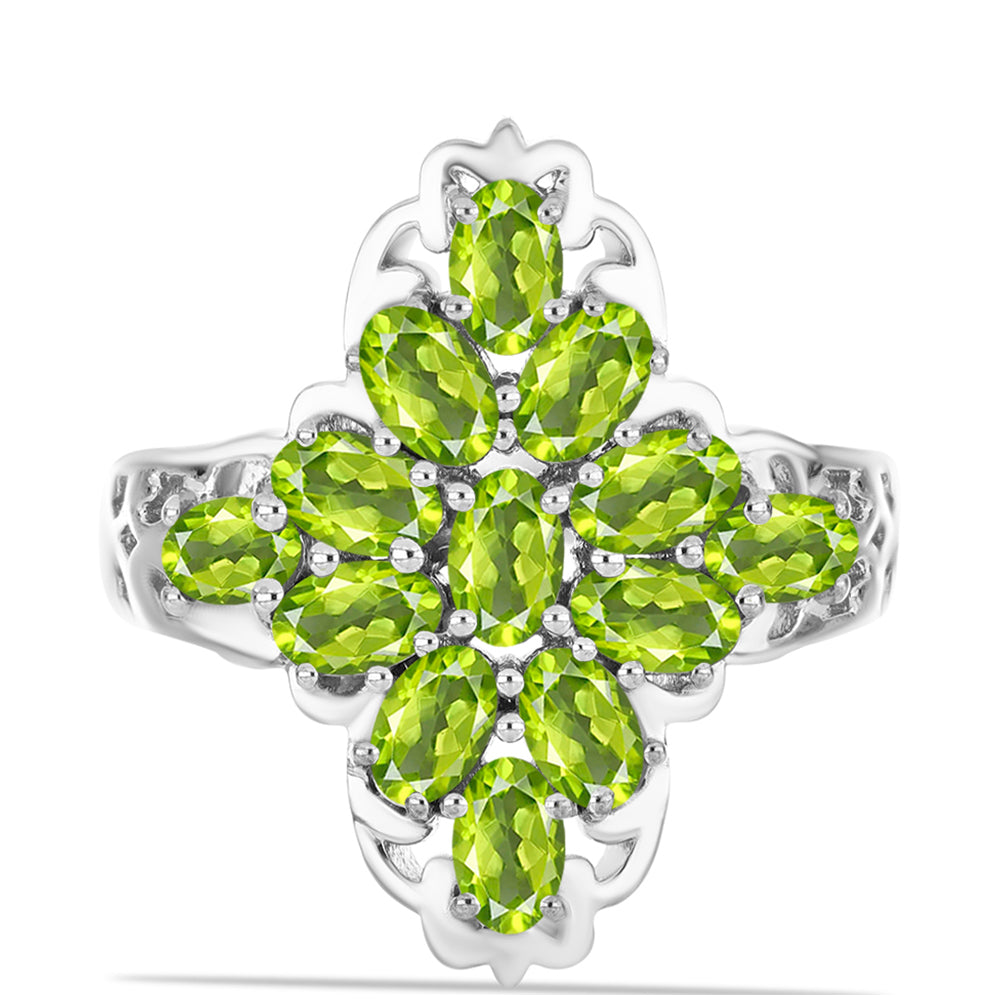 Ezüst Gyűrű Changbai Peridottal 1 