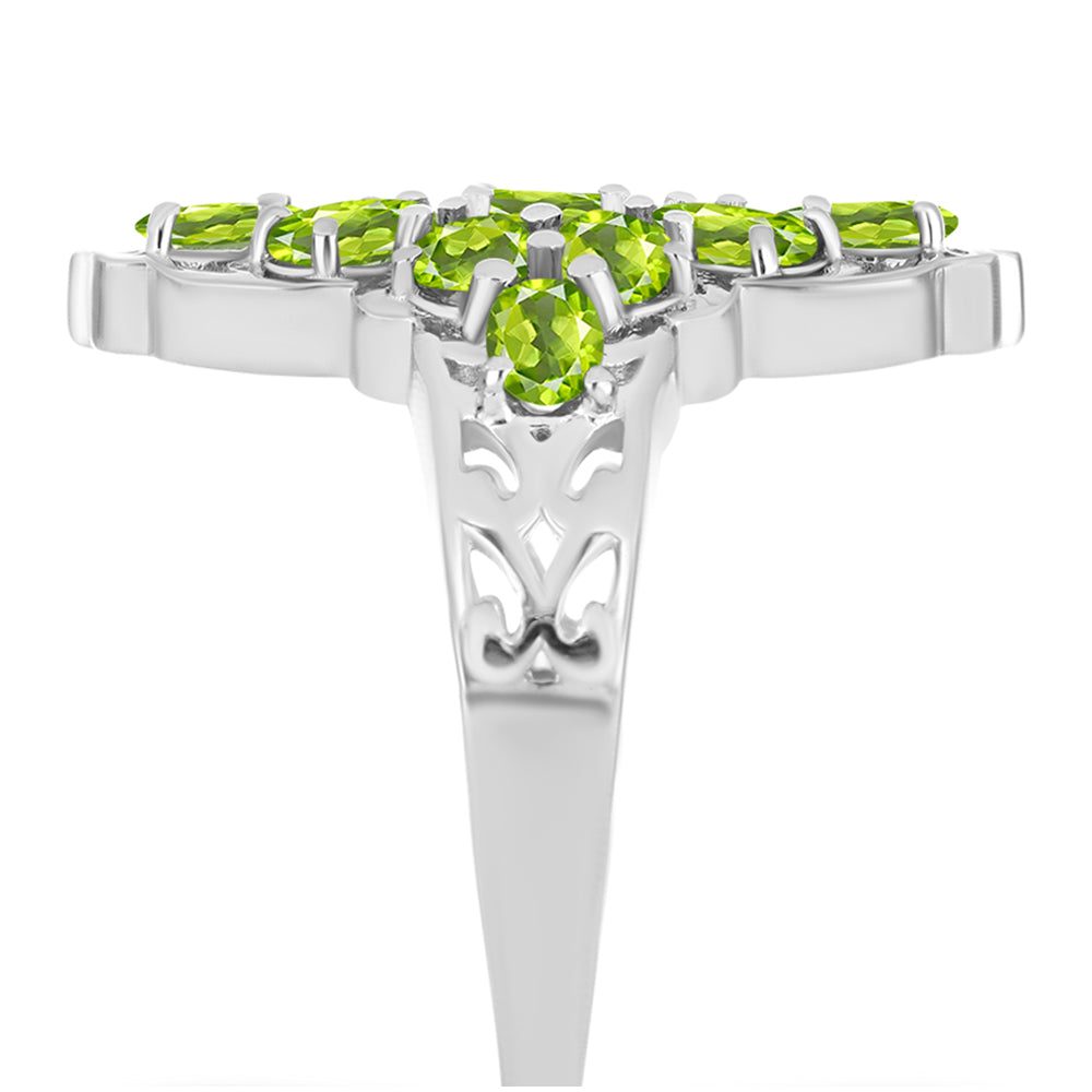 Ezüst Gyűrű Changbai Peridottal 4 