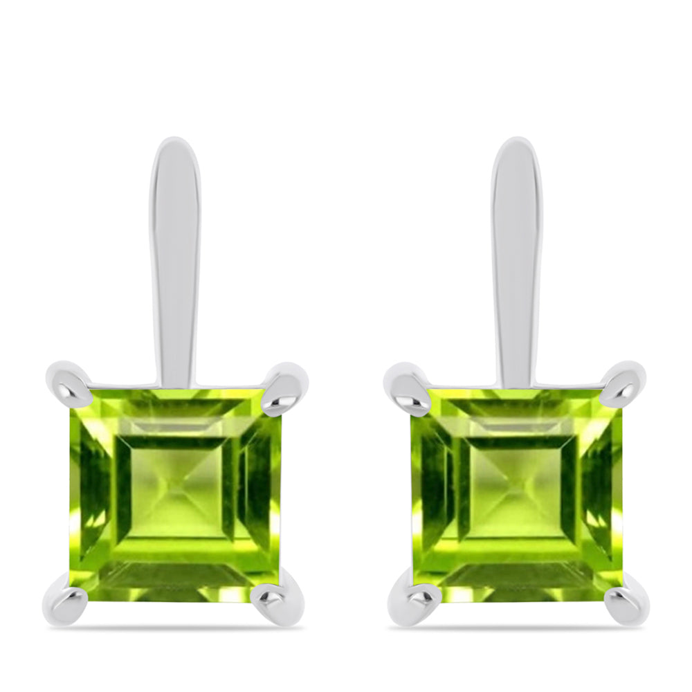 Ezüst Fülbevaló Changbai Peridottal 1 