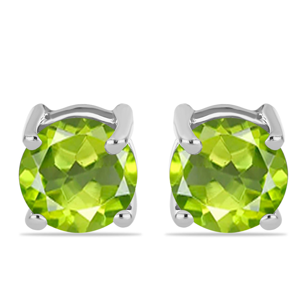 Ezüst Fülbevaló Changbai Peridottal 1 