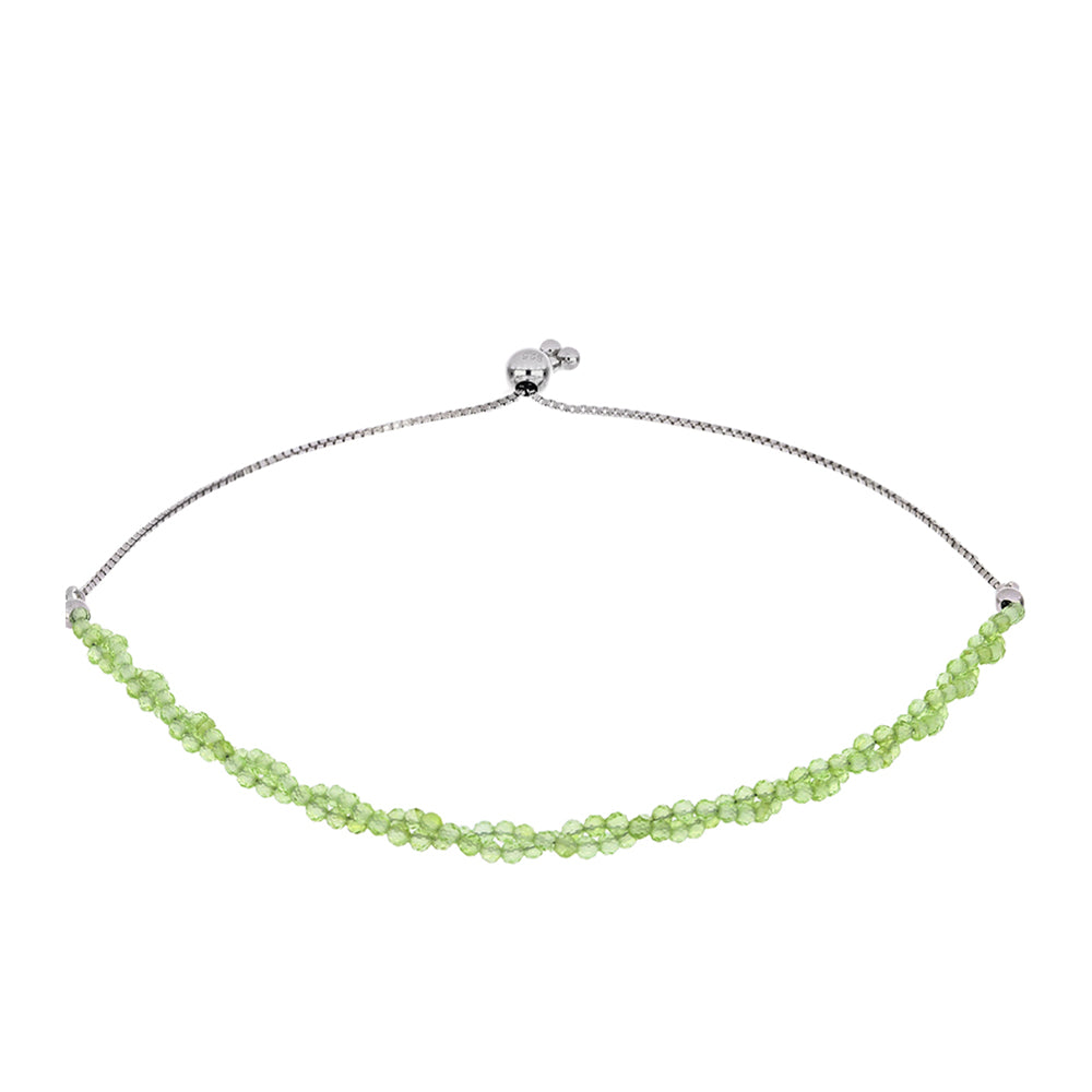 Ezüst Karkötő Changbai Peridottal 1 
