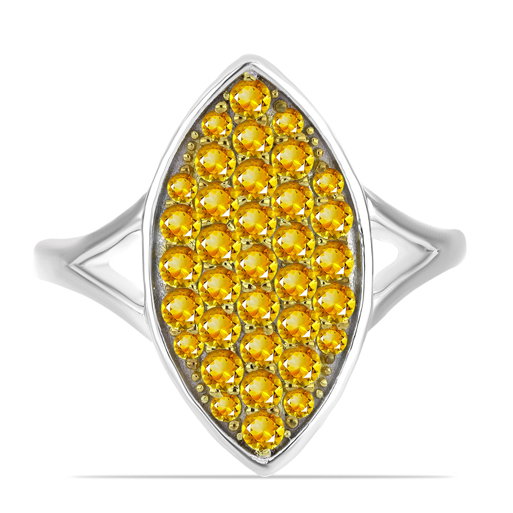 Ezüst Gyűrű Ural Citrinnel