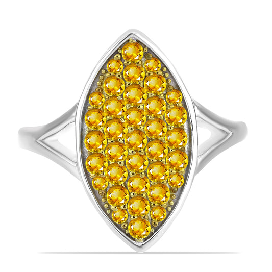 Ezüst Gyűrű Ural Citrinnel