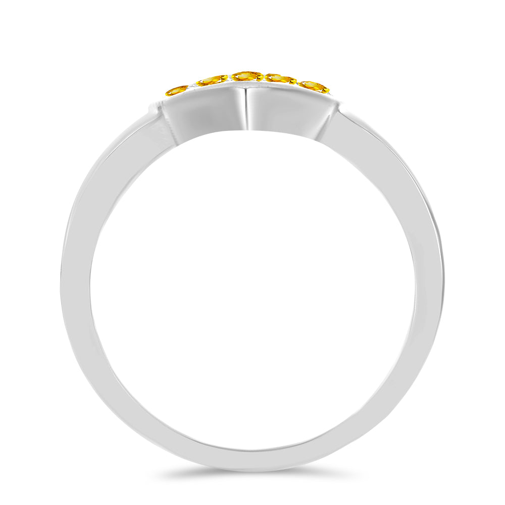 Ezüst Gyűrű Ural Citrinnel