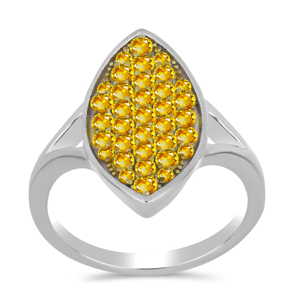 Ezüst Gyűrű Ural Citrinnel