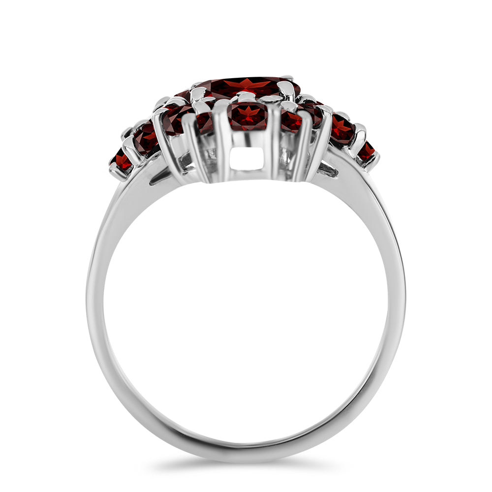 Ezüst Gyűrű Barton Gránáttal 2 