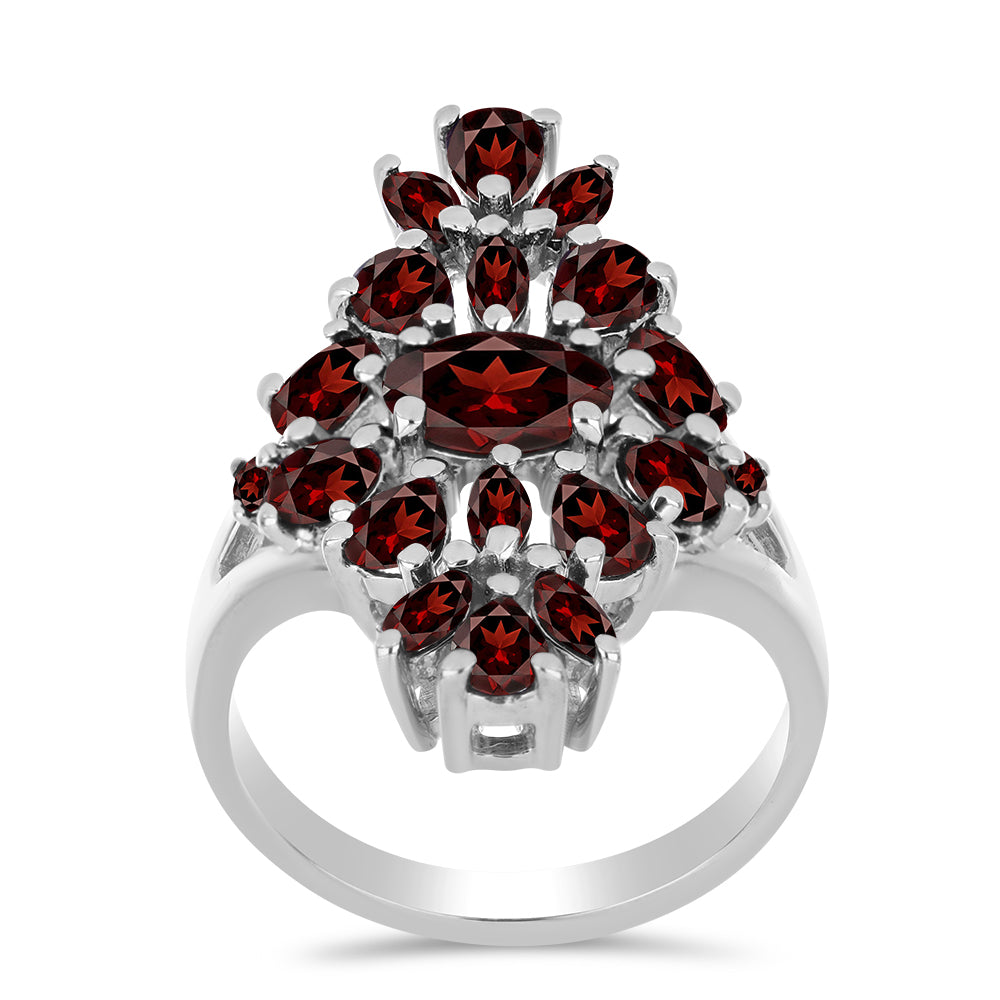 Ezüst Gyűrű Barton Gránáttal