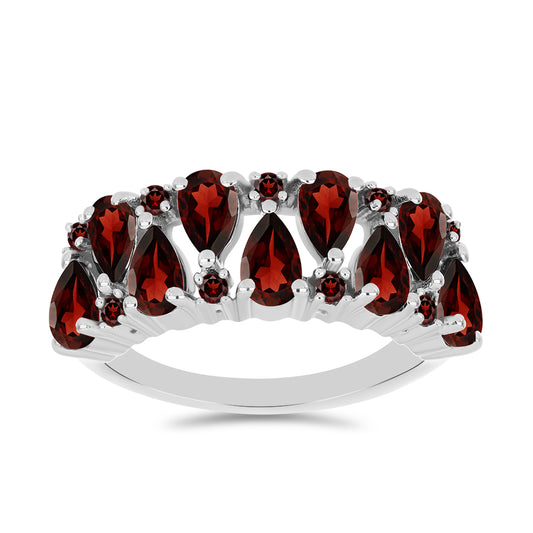 Ezüst Gyűrű Barton Gránáttal