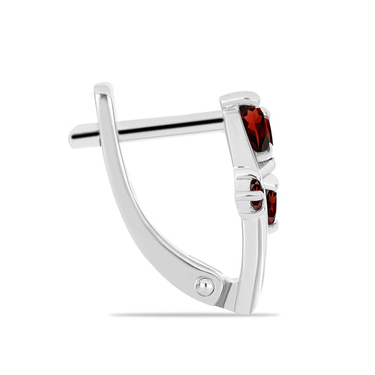 Ezüst Fülbevaló Barton Gránáttal