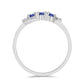 Ezüst Gyűrű Tanzanittal és Fehér Topázzal