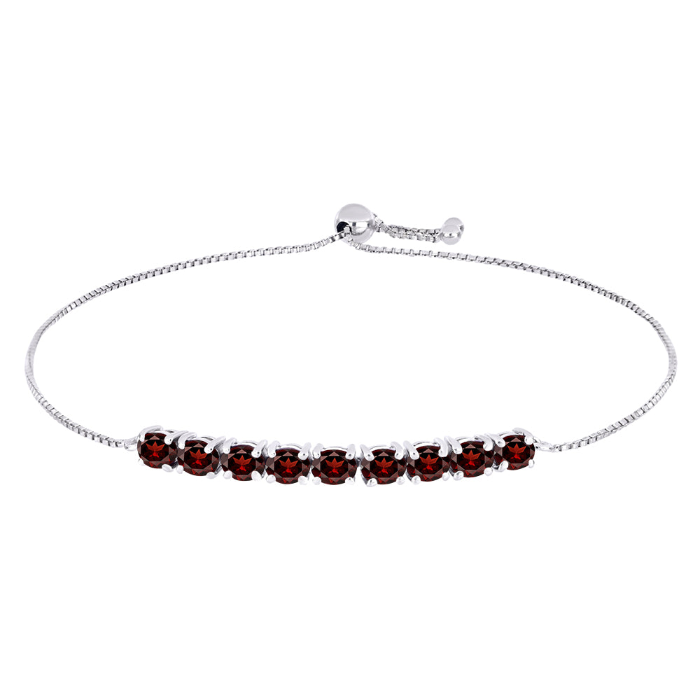 Ezüst Karkötő Barton Gránáttal 1 