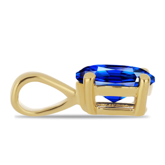 Arannyal Bevont Ezüst Szett Mesterséges Rubinnal és Mesterséges Smaragddal ( Medál )