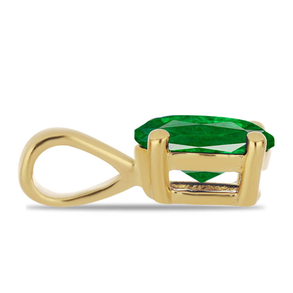 Arannyal Bevont Ezüst Szett Mesterséges Rubinnal és Mesterséges Smaragddal ( Medál ) 4 