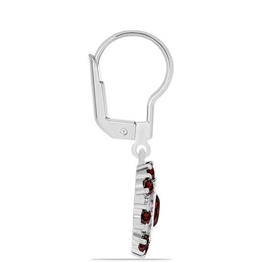 Ezüst Fülbevaló Barton Gránáttal