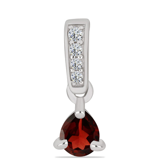 Ezüst Medál Barton Gránáttal és Fehér Topázzal