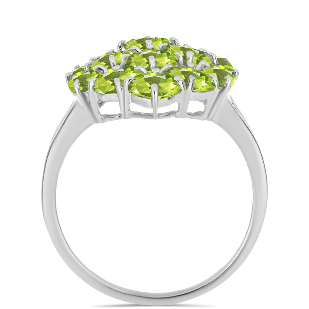 Ezüst Gyűrű Changbai Peridottal 2 