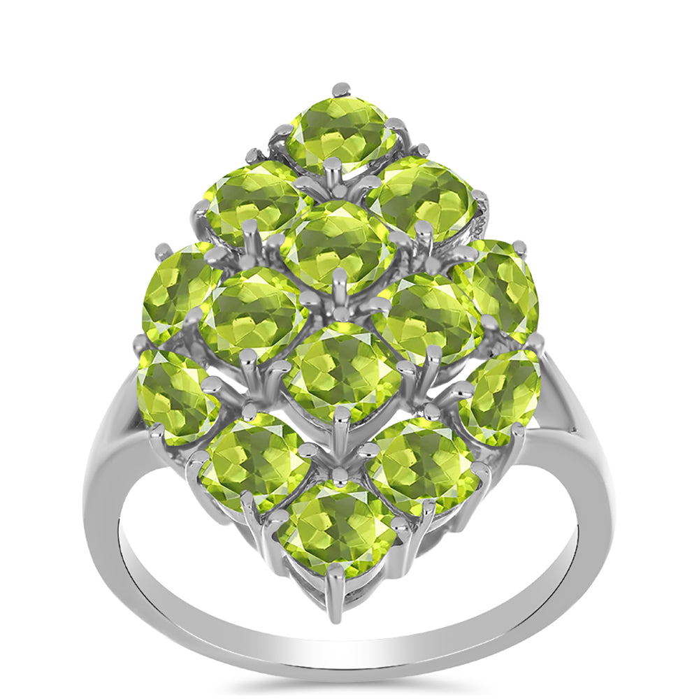 Ezüst Gyűrű Changbai Peridottal 3 