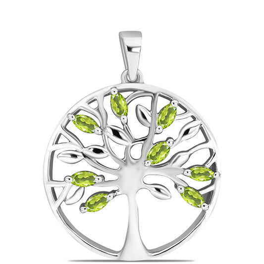 Ezüst Medál Changbai Peridottal