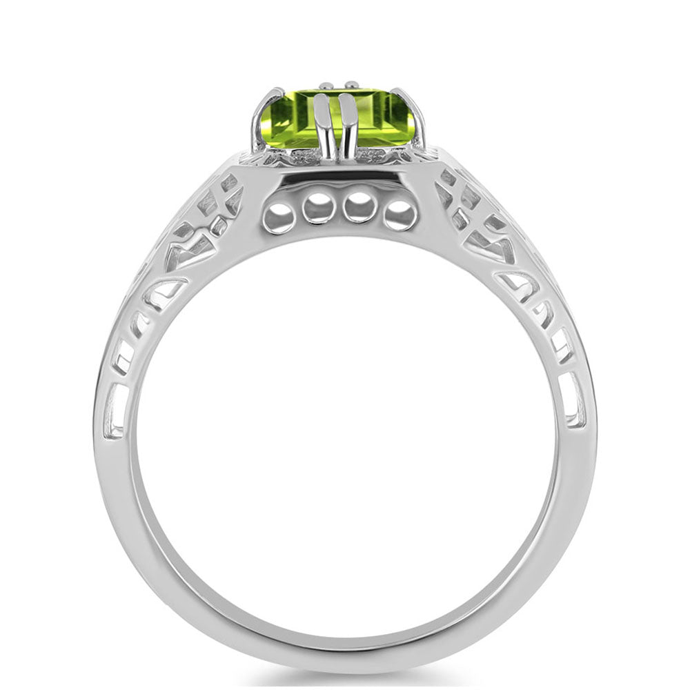 Ezüst Gyűrű Changbai Peridottal