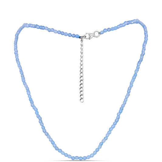Ezüst Nyaklánc Embu Megyei Aquamarinnal