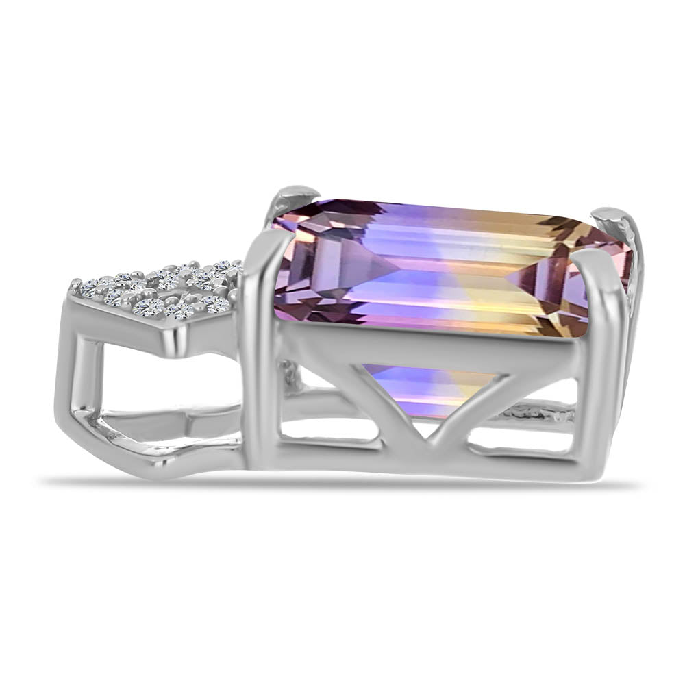 Ezüst Medál Anahi Ametrinnel és Fehér Topázzal 2 