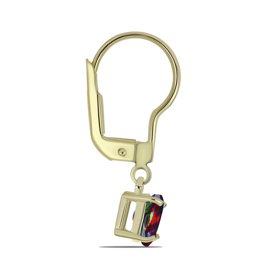 Arannyal Bevont Ezüst Fülbevaló Lega Dembi Éjfekete Etiópiai Opállal