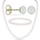 Nugget Szett Fehér Édesvízi Kagylógyönggyel ( Fülbevaló+Karkötő+Gyűrű )