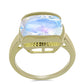 Arannyal Bevont Ezüst Gyűrű Szivárvány Holdkővel