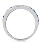 Ezüst Gyűrű Ausztrál Kék Zafírral és Fehér Topázzal