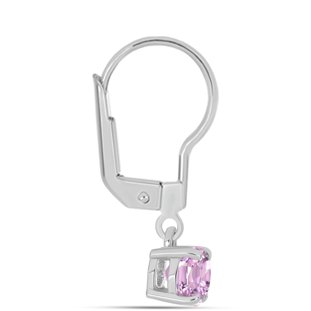 Ezüst Fülbevaló Palai Kunzittal 2 