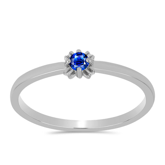 Ezüst Gyűrű Ausztrál Kék Zafírral