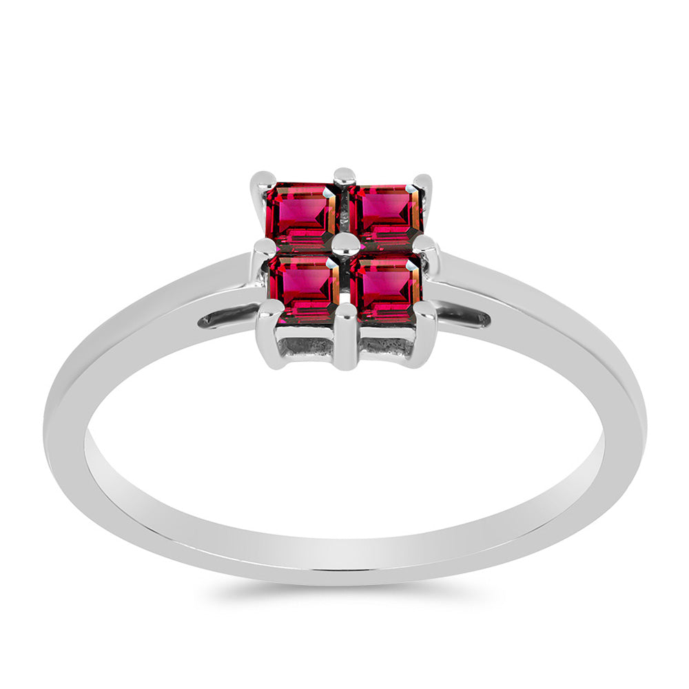 Ezüst Gyűrű Cruzeroi Rubellittel 3 