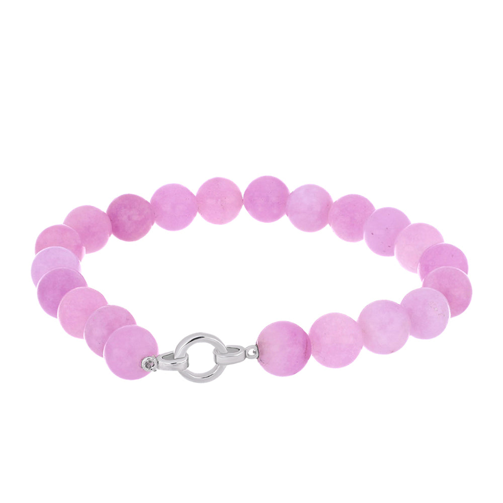 Ezüst Karkötő Palai Kunzittal