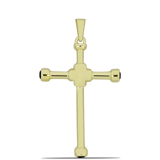 Arannyal Bevont Ezüst Medál Fekete Onixszal