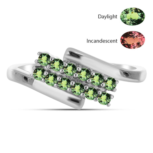 Ezüst Gyűrű Természetes Alexandrittal