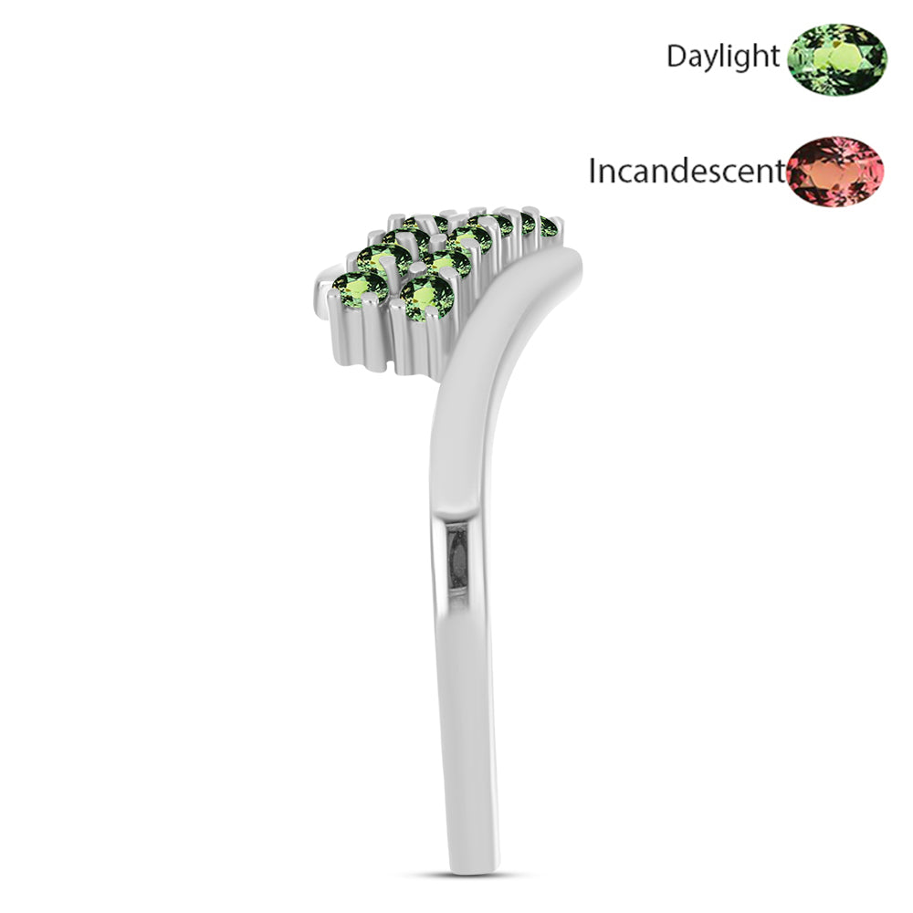 Ezüst Gyűrű Természetes Alexandrittal 4 