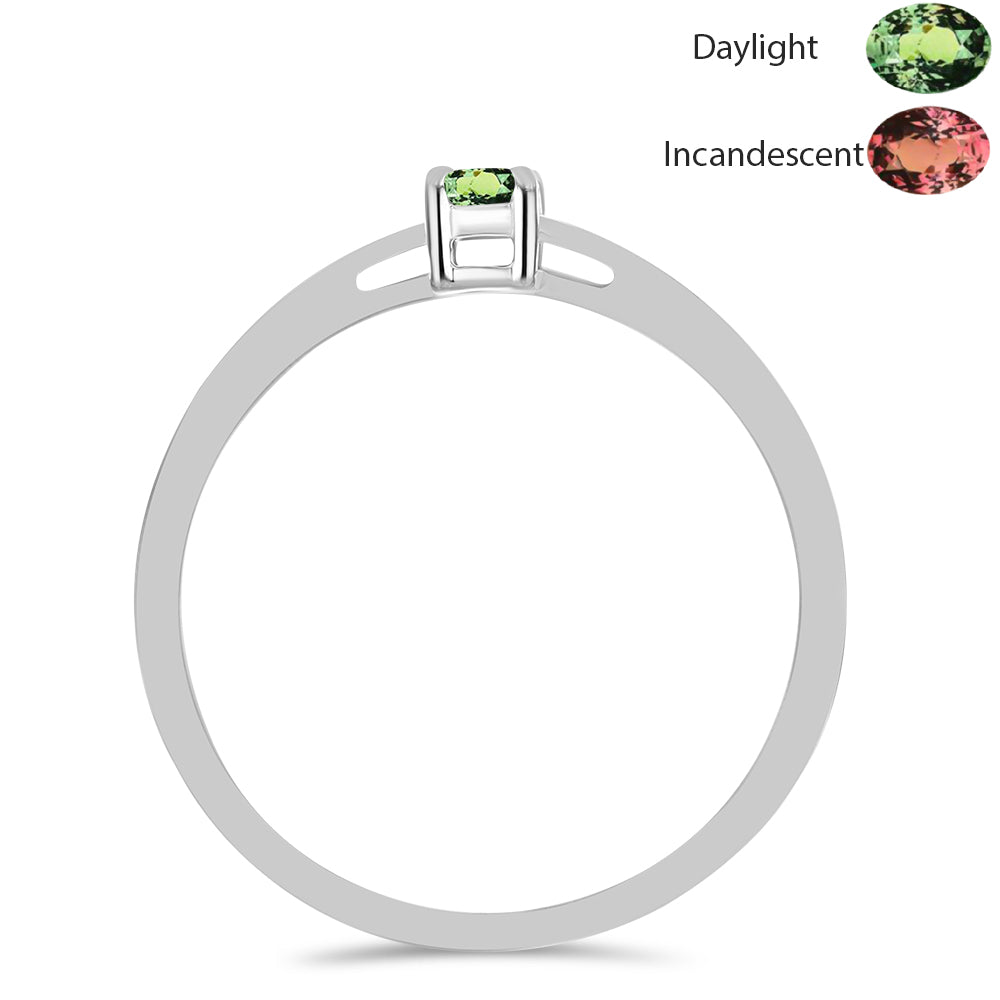 Ezüst Gyűrű Természetes Alexandrittal