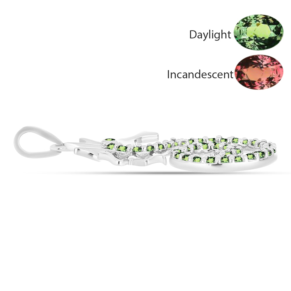 Ezüst Medál Természetes Alexandrittal 2 