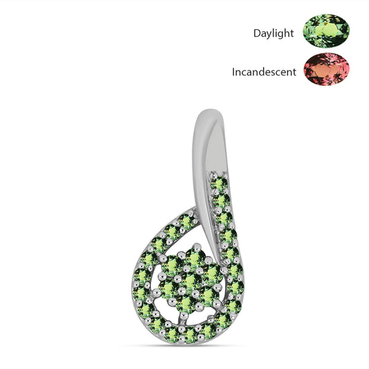 Ezüst Medál Természetes Alexandrittal