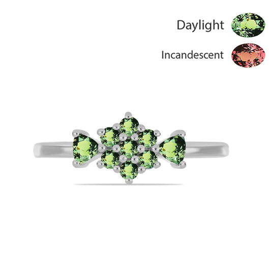 Ezüst Gyűrű Természetes Alexandrittal