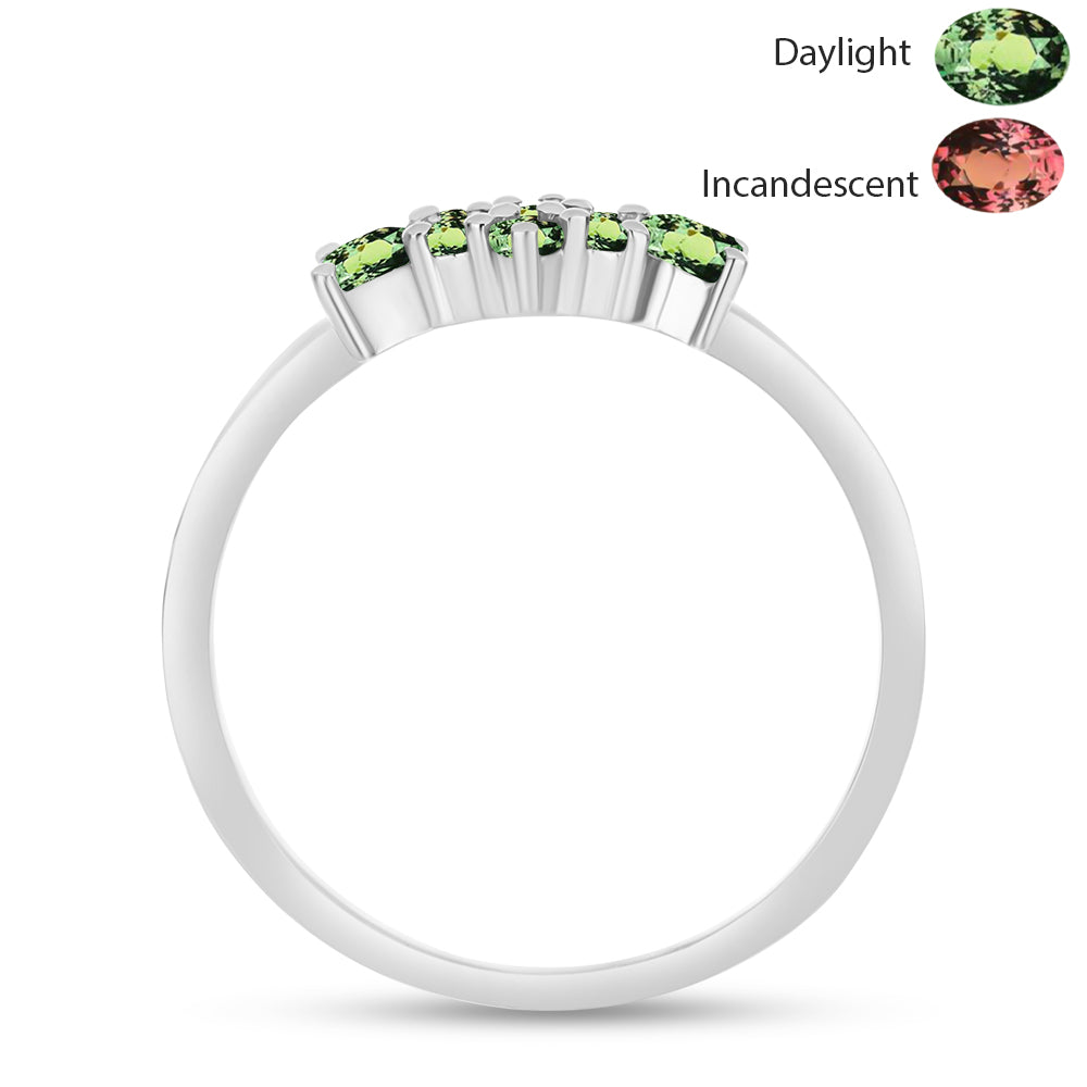 Ezüst Gyűrű Természetes Alexandrittal 2 