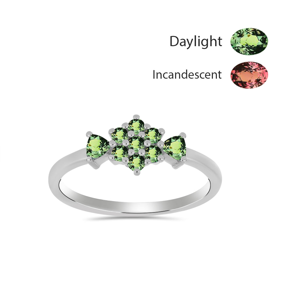 Ezüst Gyűrű Természetes Alexandrittal 3 