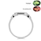 Ezüst Gyűrű Természetes Alexandrittal és Fehér Topázzal