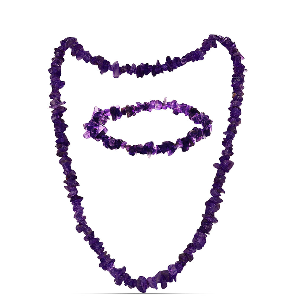 Nugget Szett Marokkói Ametiszttel ( Nyaklánc+Karkötő ) 1 