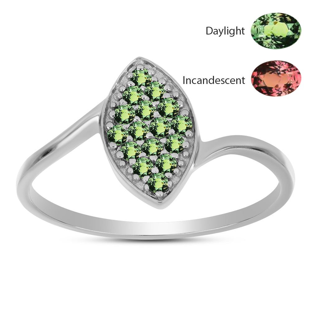 Ezüst Gyűrű Természetes Alexandrittal 3 